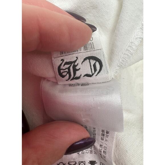 Men's Chrome Hearts White Gradient Logo Eye Chart T-Shirt Size XL - Picture 3 of 12